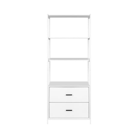 Artiss Bookshelf Display Shelf 2 Drawers 152CM White