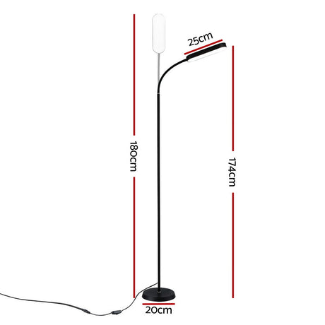 Artiss LED Floor Lamp with Remote Control & 4 Color Temperature Reading Living Room Bedroom Office