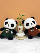 A unique Chinese panda plush toy, a simulated giant panda doll (green)