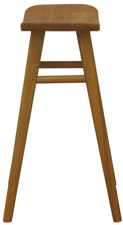 Aria Oval Solid Timber Counter Stool (Caramel)