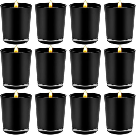 10 Pack Black Matt Tealight Candle Holder 6.5cm Festival Decor Wedding Propose Parties Holiday and Home Decor