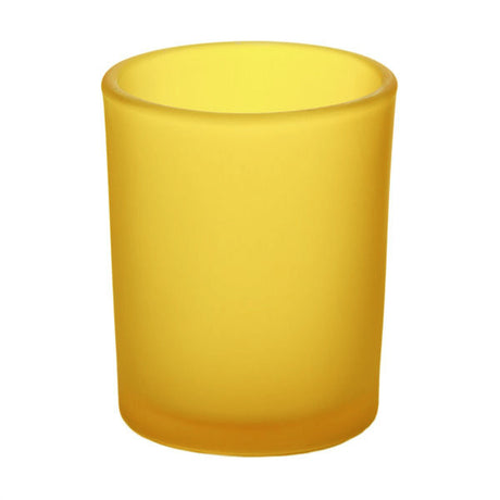 10 Pack Yellow Frosted Glass Votive Candle Holders Table Centreoieces Xmas Wedding Anniversary Event Recption Party Function or Home Decor