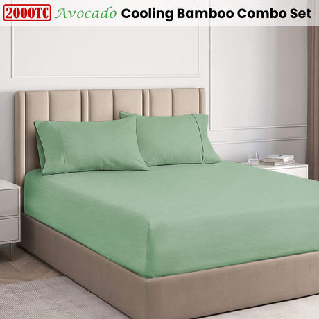 Ramesses Avocado 2000TC Cooling Bamboo Combo Set