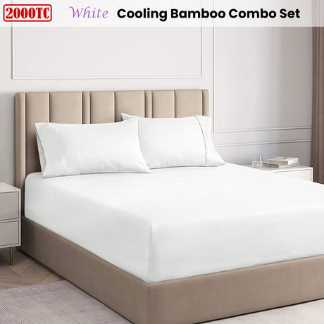 Ramesses White 2000TC Cooling Bamboo Combo Set