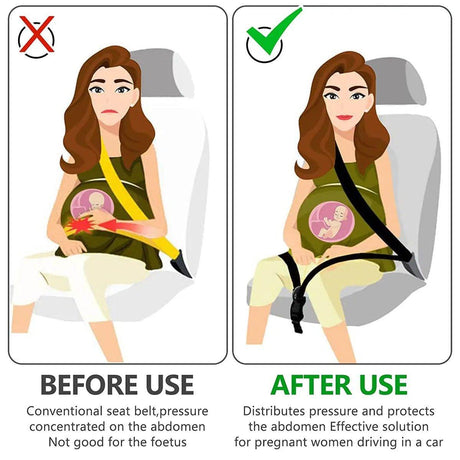 Adjustable Safety Seat Belt Extender for Pregnant Women Maternity Car Strap
