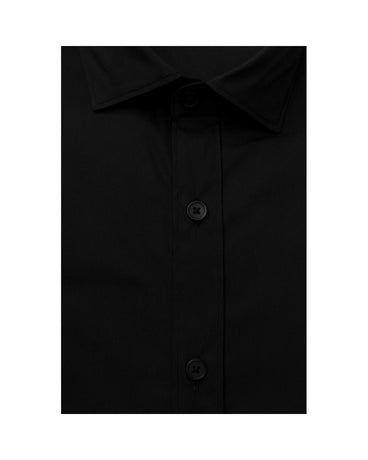 Bagutta Men's Black Cotton Shirt - 2XL
