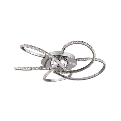 Irie Dimmable 5 Lights LED Ceiling Light - Chrome