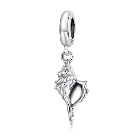 925 Sterling Silver Conch Pendant For Diy Bracelets & Necklaces