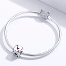 925 Sterling Silver Square Dice Beads For Diy Bracelets & Necklaces