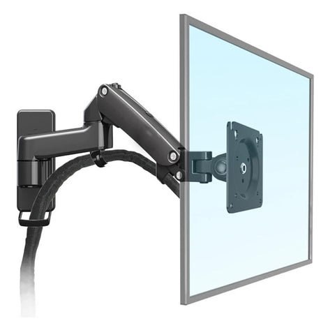 Adjustable Gas Spring Arm Wall Mount For 17-27 Led Lcd Monitors