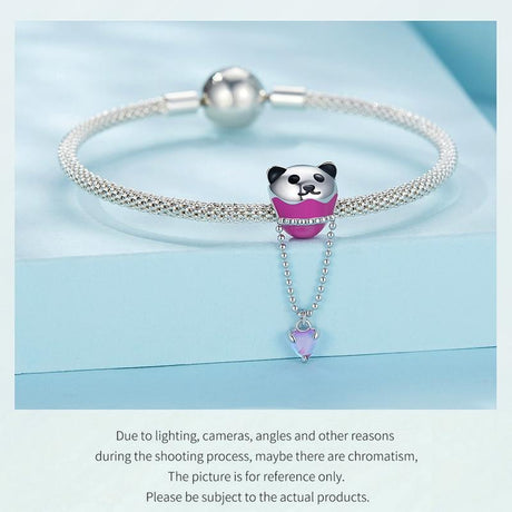925 Sterling Silver Adorable Hot Air Balloon Bracelet Charm