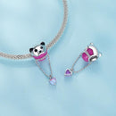 925 Sterling Silver Adorable Hot Air Balloon Bracelet Charm