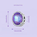 925 Sterling Silver Symphony Purple Moonlight Gemstone Diy Bracelet
