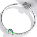 925 Sterling Silver Blue Lotus Bead Bracelet & Necklace Set