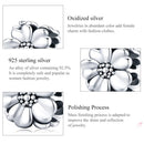 925 Sterling Silver Flower Beaded Bracelet Accessory