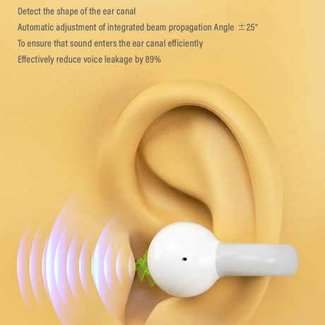 Touch Bone Conduction Bluetooth Earphone with Charging Warehouse - Ear Clip Type - Black