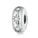 925 Sterling Silver Pointed Star Zircon Bracelet