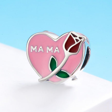 925 Sterling Silver Platinum Plated Pendant Beads