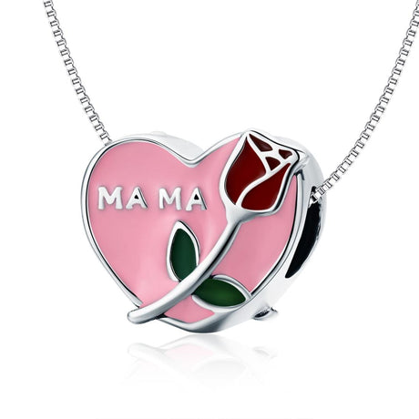 925 Sterling Silver Platinum Plated Pendant Beads