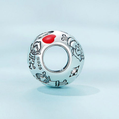 925 Sterling Silver Colourful Family Bracelet