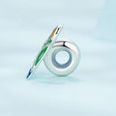 925 Sterling Silver Colorful Zircon Drop Bracelet In