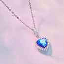 925 Sterling Silver Ocean Heart Zircon Bracelet Bsc775