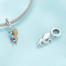 925 Sterling Silver Phoenix Bracelet With Zircon Pendant