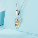 925 Sterling Silver Phoenix Bracelet With Zircon Pendant