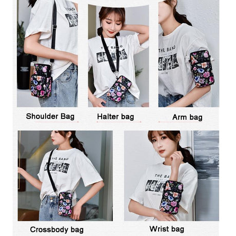 Animal Park Mini Crossbody Phone Wallet With Arm Band - Square Dot