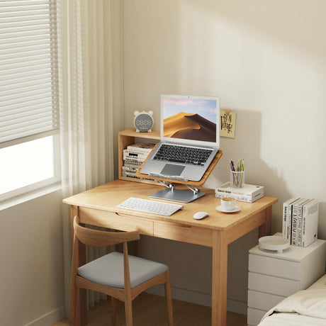 Adjustable Folding Laptop Stand With Cooling Fan - Portable Tablet Holder