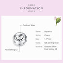 925 Sterling Silver Diy Zodiac Bracelet Beads Constellation Accessories Style - Aquarius