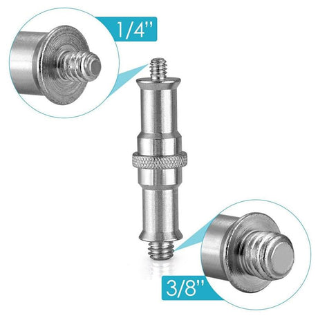 Aluminum Flash Light Bracket Adapter - 1 / 4 To 3 / 8 Screw Thread