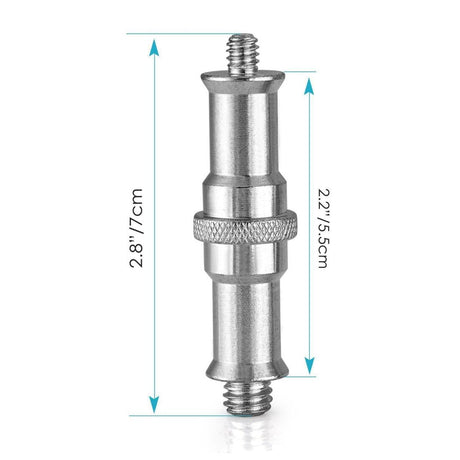 Aluminum Flash Light Bracket Adapter - 1 / 4 To 3 / 8 Screw Thread