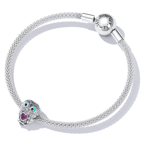 925 Sterling Silver Owl Beads For Diy Bracelets & Necklaces