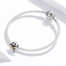 925 Sterling Silver Ghost Bead Bracelet & Necklace Set