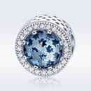 925 Sterling Silver Starry Sky Drop Oil Beads