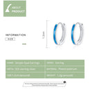 925 Sterling Silver Simple Opal Earrings For Women