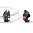 925 Sterling Silver Fox Elf Beads For Diy Bracelets & Necklaces