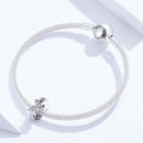 925 Sterling Silver Relief Number Series 0 9 Beads For Diy Bracelets & Necklaces Style - 1