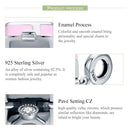 925 Sterling Silver Diy Romantic Beaded Bracelet