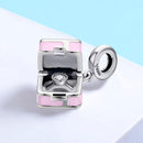925 Sterling Silver Diy Romantic Beaded Bracelet