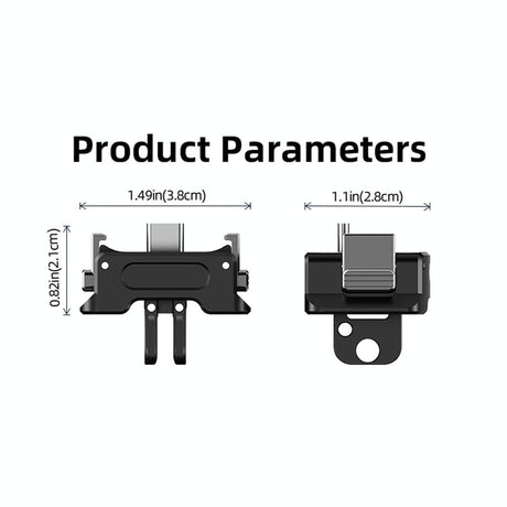 Quick Release Mount Adapter For Dji Osmo Pocket 3 Camera 1 / 4 Inch Hole - With Tripod