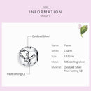 925 Sterling Silver Diy Zodiac Bracelet Beads Constellation Accessory Pisces Style - Pisces
