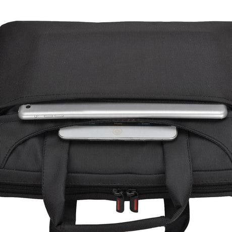 Waterproof Nylon Laptop Bag - 15.6 Inch One Shoulder Portable - Black