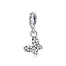 925 Sterling Silver Butterfly Pendant For Bracelet Or Necklace