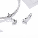 925 Sterling Silver Butterfly Pendant For Bracelet Or Necklace