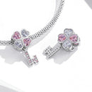 925 Sterling Silver Heart Clover Beads For Diy Bracelet Or Necklace
