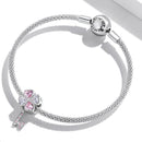 925 Sterling Silver Heart Clover Beads For Diy Bracelet Or Necklace