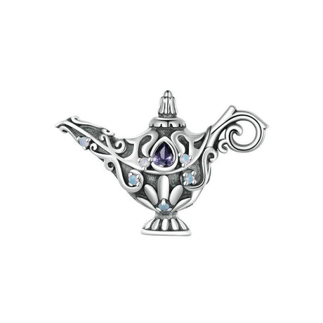 925 Sterling Silver Magic Lamp Beaded Bracelet Accessory
