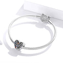 925 Sterling Silver Tree Of Life Zircon Bead Bracelet / Necklace Set